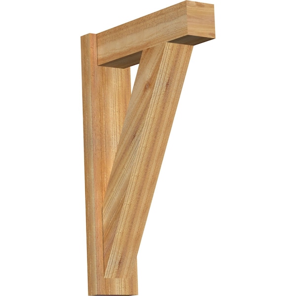 Ekena Millwork Traditional Block Rough Sawn Outlooker, Western Red Cedar, 6"W x 20"D x 32"H OUT06X20X32TRA05RWR - main